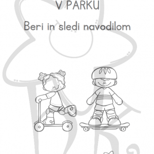 V parku - sledi navodilom