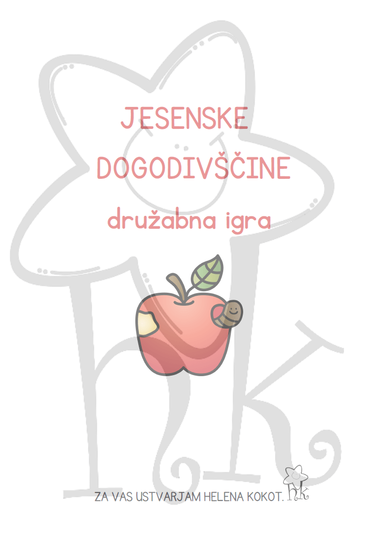 Jesenske dogodivščine - družabna igra