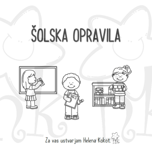 Šolska opravila - zbirka kartic in iger