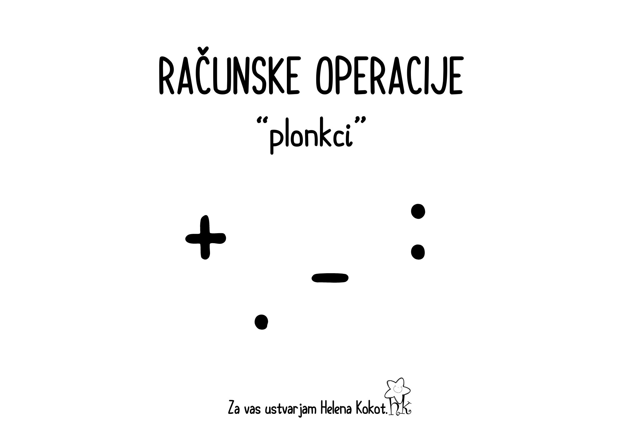 Računske operacije - plonkci
