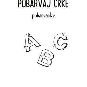Pobarvaj črke - pobarvanke
