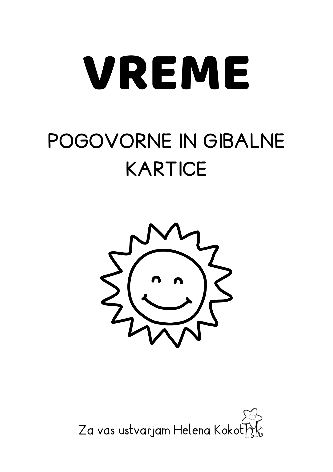 Vreme - pogovorne in gibalne kartice