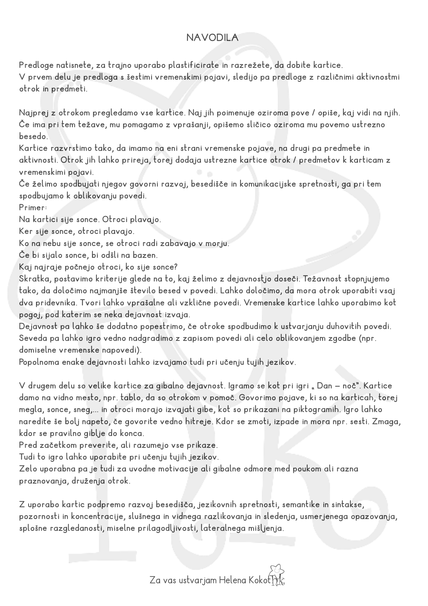 Vreme - pogovorne in gibalne kartice - slika 2