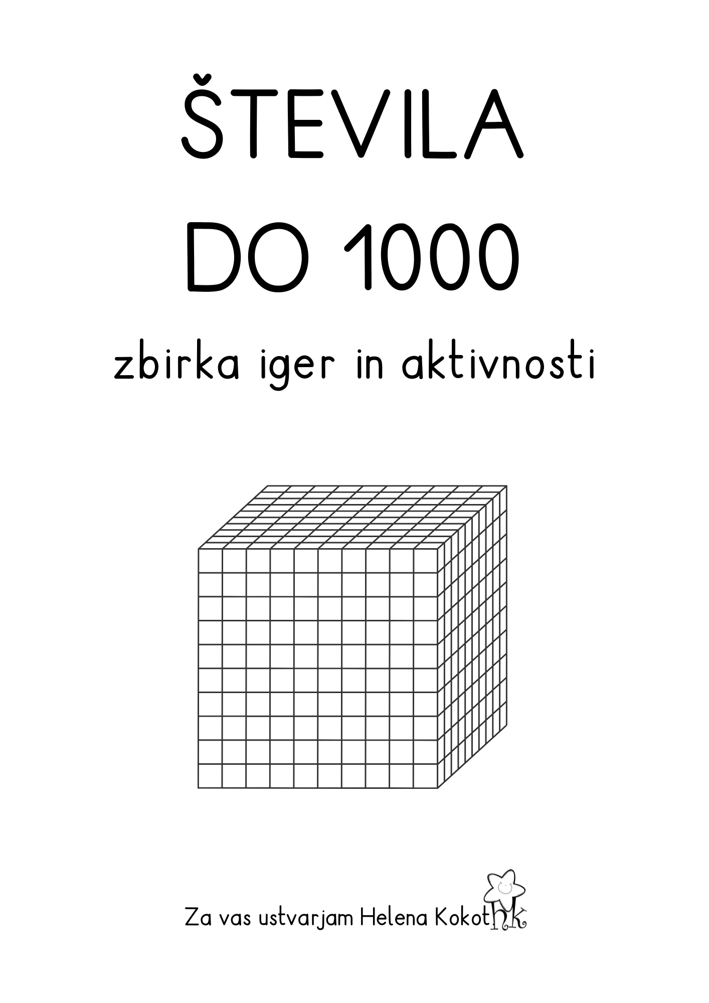 Števila do 1000 - naslovnica didaktične zbirke