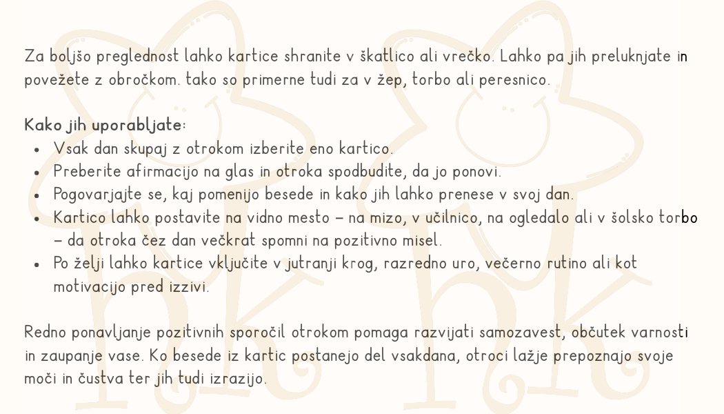 Pozitivne afirmacije za otroke - slika 3